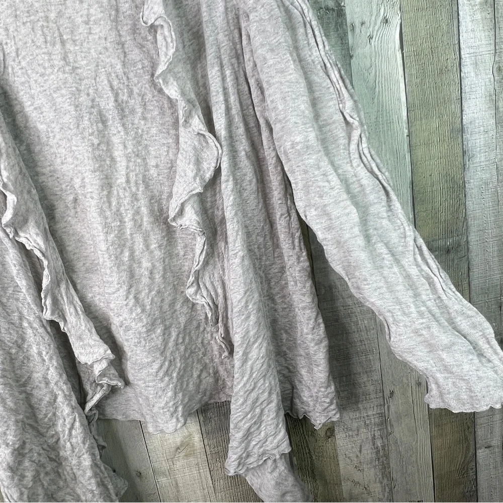 Eileen Fisher Size 1X Asymmetrical Overpiece/Cardigan Open Front Lightweight - Picture 4 of 7